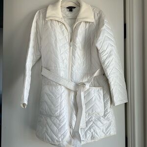 Athleta Mendocino Coat in Magnolia White - great condition